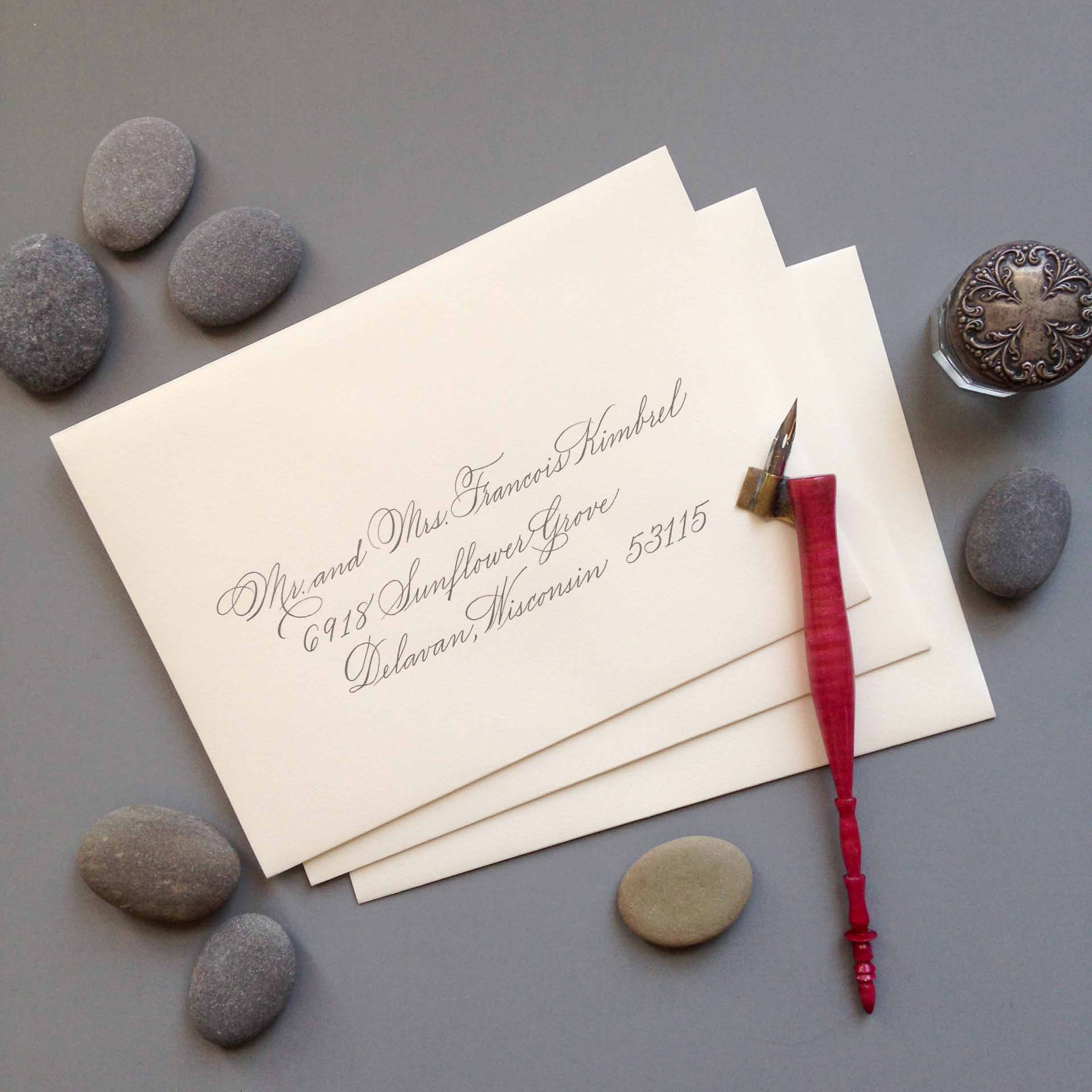 Address Formatting for Wedding Envelopes - PenDance